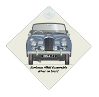 Sunbeam MkIII Convertible 1954-57 Car Window Hanging Sign